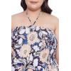 imageWomens Summer Casual Dress Comfy Tube Dresses Sundresses Beach Dress Tops for GirlsMulticolor Floral  Leaf