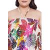 imageWomens Summer Casual Dress Comfy Tube Dresses Sundresses Beach Dress Tops for GirlsMulticolor Tropical Leaf