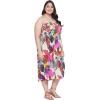 imageWomens Summer Casual Dress Comfy Tube Dresses Sundresses Beach Dress Tops for GirlsMulticolor Tropical Leaf