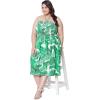 imageWomens Summer Casual Dress Comfy Tube Dresses Sundresses Beach Dress Tops for GirlsTropical Leaf Green