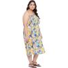 imageWomens Summer Casual Dress Comfy Tube Dresses Sundresses Beach Dress Tops for GirlsYellow  Blue Leaf