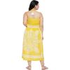 imageWomens Summer Casual Dress Comfy Tube Dresses Sundresses Beach Dress Tops for GirlsYellow Floral