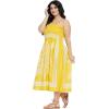 imageWomens Summer Casual Dress Comfy Tube Dresses Sundresses Beach Dress Tops for GirlsYellow Floral