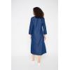 imageCasual Stylish Denim Long Shirt Dresses for Women Flowy Swing Button Down Top Midi Jean Dress with Pockets