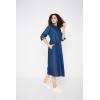 imageCasual Stylish Denim Long Shirt Dresses for Women Flowy Swing Button Down Top Midi Jean Dress with Pockets