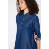 imageCasual Stylish Denim Long Shirt Dresses for Women Flowy Swing Button Down Top Midi Jean Dress with Pockets