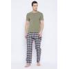 imageGypsie Blu Mens Cotton Pajama Comfy Sleepwear Stretch Bottoms Lounge Pants with Pockets ampamp Drawstring Black Lounge Pants XLarge