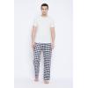 imageGypsie Blu Mens Cotton Pajama Comfy Sleepwear Stretch Bottoms Lounge Pants with Pockets ampamp Drawstring Black XXLarge