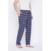 imageGypsie Blu Mens Cotton Pajama Comfy Sleepwear Stretch Bottoms Lounge Pants with Pockets ampamp Drawstring Blue Medium