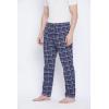 imageGypsie Blu Mens Cotton Pajama Comfy Sleepwear Stretch Bottoms Lounge Pants with Pockets ampamp Drawstring Blue XLarge