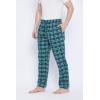 imageGypsie Blu Mens Cotton Pajama Comfy Sleepwear Stretch Bottoms Lounge Pants with Pockets ampamp Drawstring Green Large