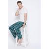 imageGypsie Blu Mens Cotton Pajama Comfy Sleepwear Stretch Bottoms Lounge Pants with Pockets ampamp Drawstring Green Large