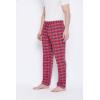 imageGypsie Blu Mens Cotton Pajama Comfy Sleepwear Stretch Bottoms Lounge Pants with Pockets ampamp Drawstring Red Large