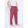 imageGypsie Blu Mens Cotton Pajama Comfy Sleepwear Stretch Bottoms Lounge Pants with Pockets ampamp Drawstring Red XLarge