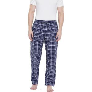 imageGypsie Blu Mens Cotton Pajama Comfy Sleepwear Stretch Bottoms Lounge Pants with Pockets ampamp Drawstring Blue Medium