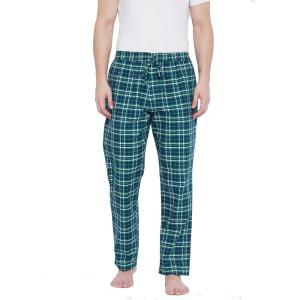 imageGypsie Blu Mens Cotton Pajama Comfy Sleepwear Stretch Bottoms Lounge Pants with Pockets ampamp Drawstring Green Large