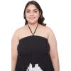 imageGypsie Blu Womens Floral Print Tube Dress Strapless Top Maxi Off Shoulder Casual Wear Summer Outfit Long Dresses TieUp Black 3X