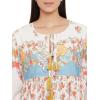 imageOussum Gypsie Blu Womens Casual Long Sleeve Dress Flowy Print Retro V Neck Tassel Bohemian Midi Dress Multicolor XLarge