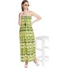 imageOussum Maxi Resort Wear Women Off Shoulder Summer Dress Elastic Casual Tube Dress for LadiesLight Green Geometric