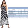 imageOussum Maxi Resort Wear Women Off Shoulder Summer Dress Elastic Casual Tube Dress for LadiesMulticolor Tie Dye