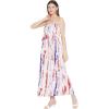 imageOussum Maxi Resort Wear Women Off Shoulder Summer Dress Elastic Casual Tube Dress for LadiesMulticolor Tie Dye