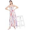 imageOussum Maxi Resort Wear Women Off Shoulder Summer Dress Elastic Casual Tube Dress for LadiesMulticolor Tie Dye