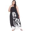 imageGypsie Blu Womens Floral Print Tube Dress Strapless Top Maxi Off Shoulder Casual Wear Summer Outfit Long Dresses TieUp Black 3X