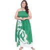 imageGypsie Blu Women Polyester Tube Dress Floral Printed Off Shoulder Evening Party Tube Dresses3X
