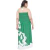 imageGypsie Blu Women Polyester Tube Dress Floral Printed Off Shoulder Evening Party Tube Dresses3X