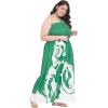 imageGypsie Blu Women Polyester Tube Dress Floral Printed Off Shoulder Evening Party Tube Dresses3X