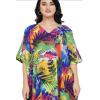 imageOussum Short Caftans for Women Plus Size Kaftan Tunic Tops Polyester Summer Beach Clothing Mini Cover Ups Dress for LadiesB08xb7pxmd