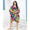 imageOussum Short Caftans for Women Plus Size Kaftan Tunic Tops Polyester Summer Beach Clothing Mini Cover Ups Dress for LadiesB08xb7pxmd