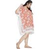 imageOussum Short Caftans for Women Plus Size Kaftan Tunic Tops Polyester Summer Beach Clothing Mini Cover Ups Dress for LadiesB09kh9zsr8