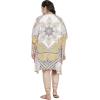 imageOussum Short Caftans for Women Plus Size Kaftan Tunic Tops Polyester Summer Beach Clothing Mini Cover Ups Dress for LadiesBlack Floral