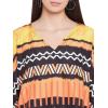 imageOussum Short Caftans for Women Plus Size Kaftan Tunic Tops Polyester Summer Beach Clothing Mini Cover Ups Dress for LadiesMulticolor Dashiki