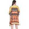 imageOussum Short Caftans for Women Plus Size Kaftan Tunic Tops Polyester Summer Beach Clothing Mini Cover Ups Dress for LadiesMulticolor Dashiki