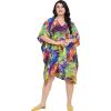 imageOussum Short Caftans for Women Plus Size Kaftan Tunic Tops Polyester Summer Beach Clothing Mini Cover Ups Dress for LadiesB08xb7pxmd