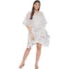 White Paisley Short Tunic