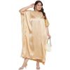 imageCaftans for Women Satin Silk Embroidery Long Kaftan Plus Size Beach Cover Ups Embroidered Maxi Dresses for LadiesApricot Gelato