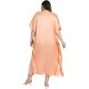 imageCaftans for Women Satin Silk Embroidery Long Kaftan Plus Size Beach Cover Ups Embroidered Maxi Dresses for LadiesApricot Tan
