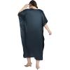 imageCaftans for Women Satin Silk Embroidery Long Kaftan Plus Size Beach Cover Ups Embroidered Maxi Dresses for LadiesDarkest Spruce
