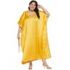imageCaftans for Women Satin Silk Embroidery Long Kaftan Plus Size Beach Cover Ups Embroidered Maxi Dresses for LadiesLemon Chrome