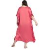 imageCaftans for Women Satin Silk Embroidery Long Kaftan Plus Size Beach Cover Ups Embroidered Maxi Dresses for LadiesSugar Coral