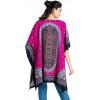 imageGypsie Blu African Dashiki Caftan Tunic Tops Kimono Dress Summer Evening Plus Size Kaftan CoverUp for Women Pink