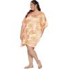 imageGypsie Blu Satin Nightgown for Women Printed Silky Mini Nighty Short Caftan V Neck Solid Sleepwear