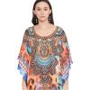 imageGypsie Blu Womens Short Kaftan Plus Size Short Loose Tunic Casual Kimono Mini Beach Dress Multicolor Leopard