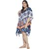 imageOussum African Dashiki Caftan Tunic Tops Kimono Dress Summer Evening Plus Size Kaftan CoverUp for WomenBlack Floral Caftan01