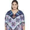 imageOussum African Dashiki Caftan Tunic Tops Kimono Dress Summer Evening Plus Size Kaftan CoverUp for WomenBlack Floral Caftan01