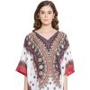 imageOussum African Dashiki Caftan Tunic Tops Kimono Dress Summer Evening Plus Size Kaftan CoverUp for WomenMulticolor