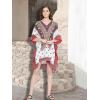imageOussum African Dashiki Caftan Tunic Tops Kimono Dress Summer Evening Plus Size Kaftan CoverUp for WomenMulticolor